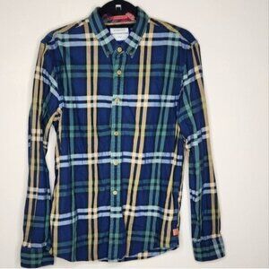 Scotch & Soda long sleeve Plaid button down shirt size L